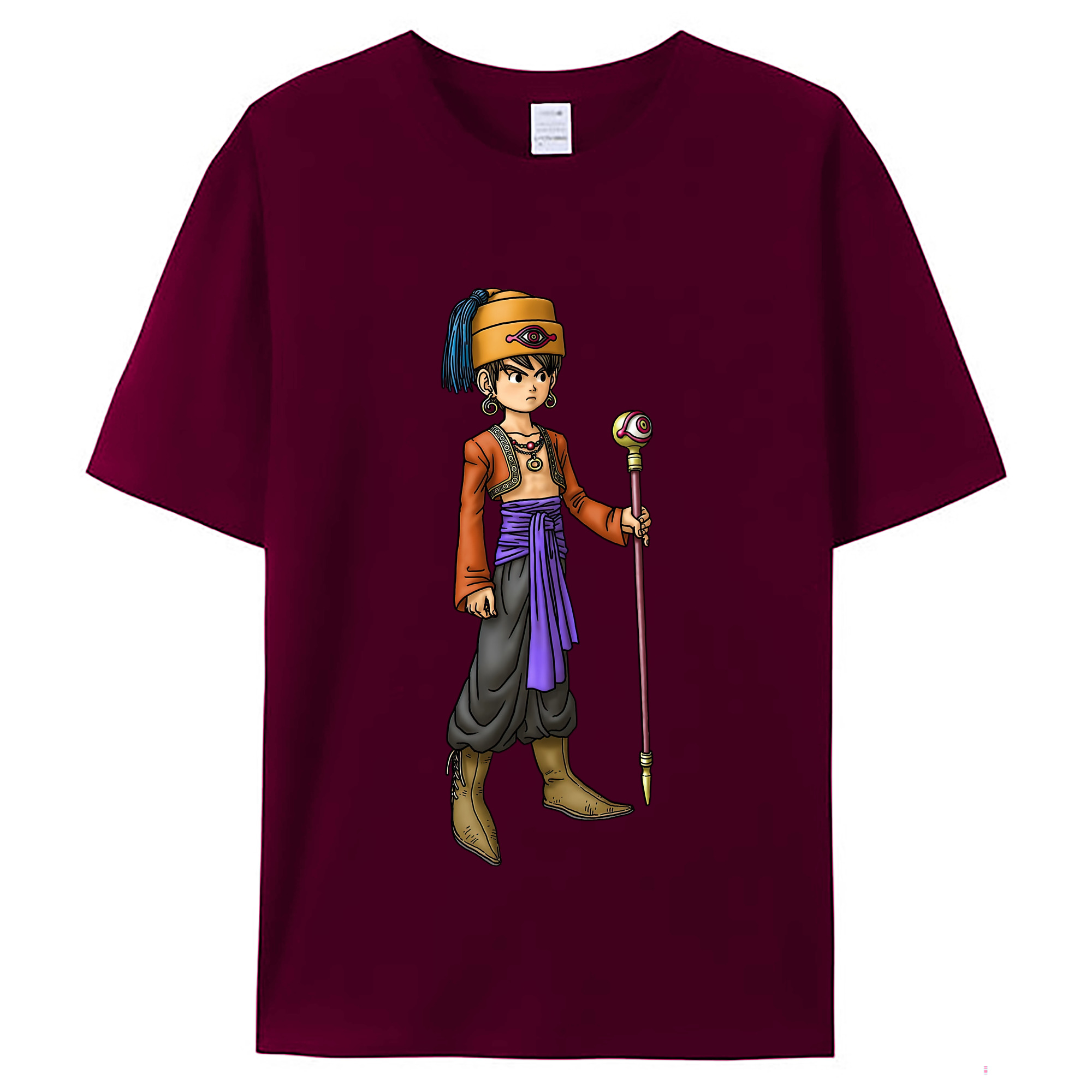 （画像用） ドラゴンクエスト Doragon Kuesuto Dragon Quest レディースカジュアルプリントTシャツ（綿100％）